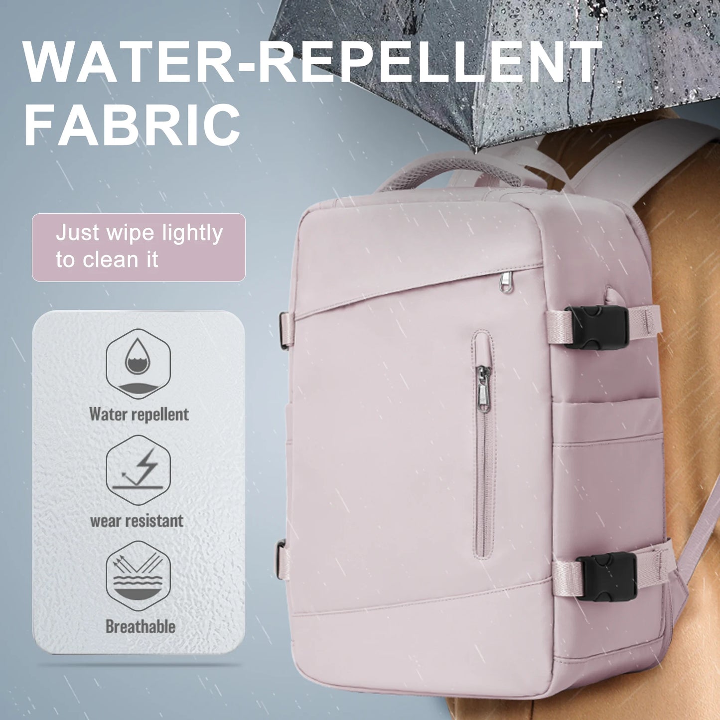 Women's Backpack Travel Suitcase Cabin Bag Aircraft