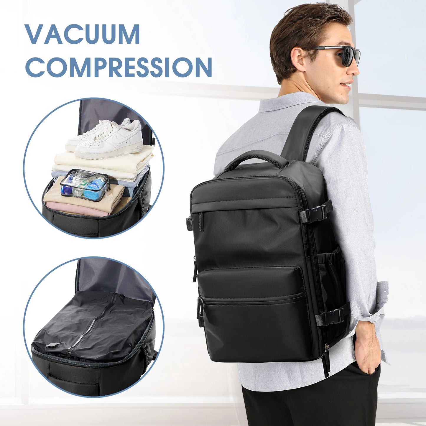 Vacuum Backpack Travel Bag