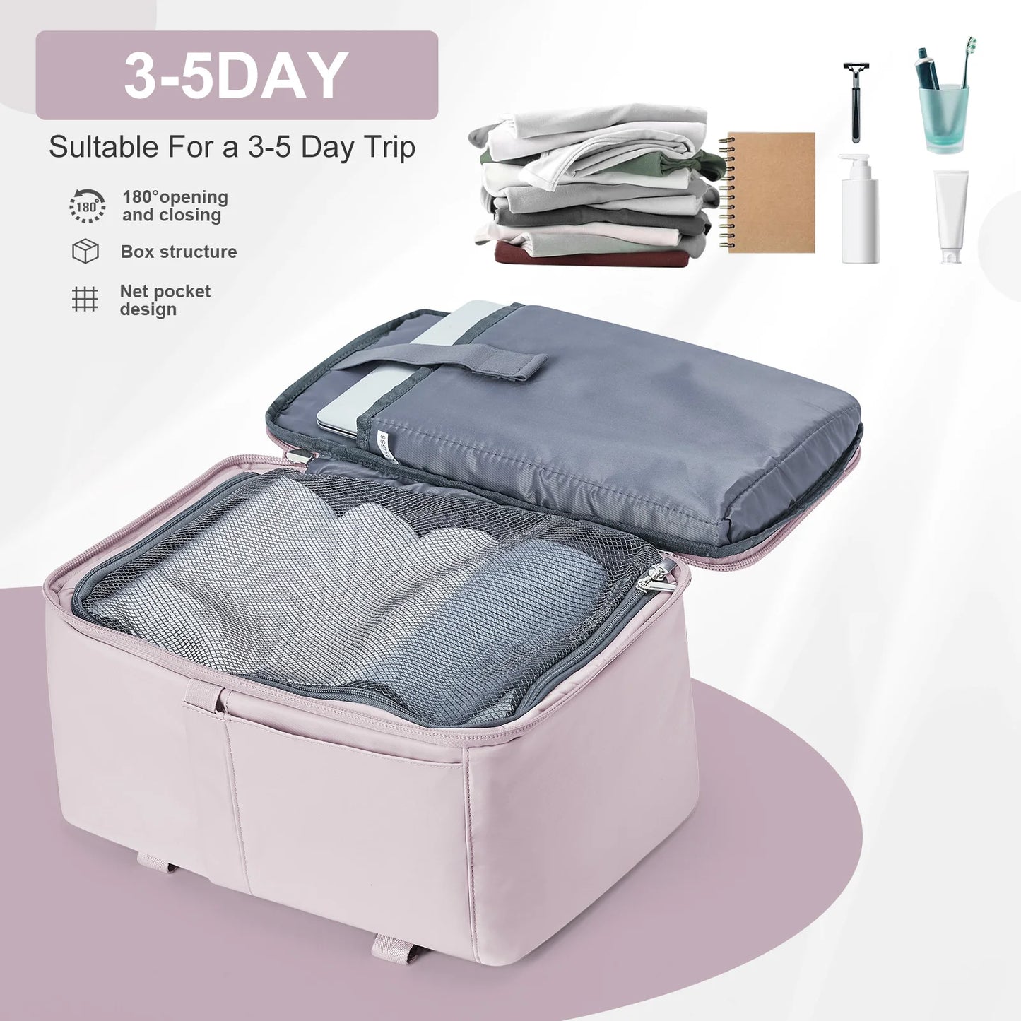 Women's Backpack Travel Suitcase Cabin Bag Aircraft