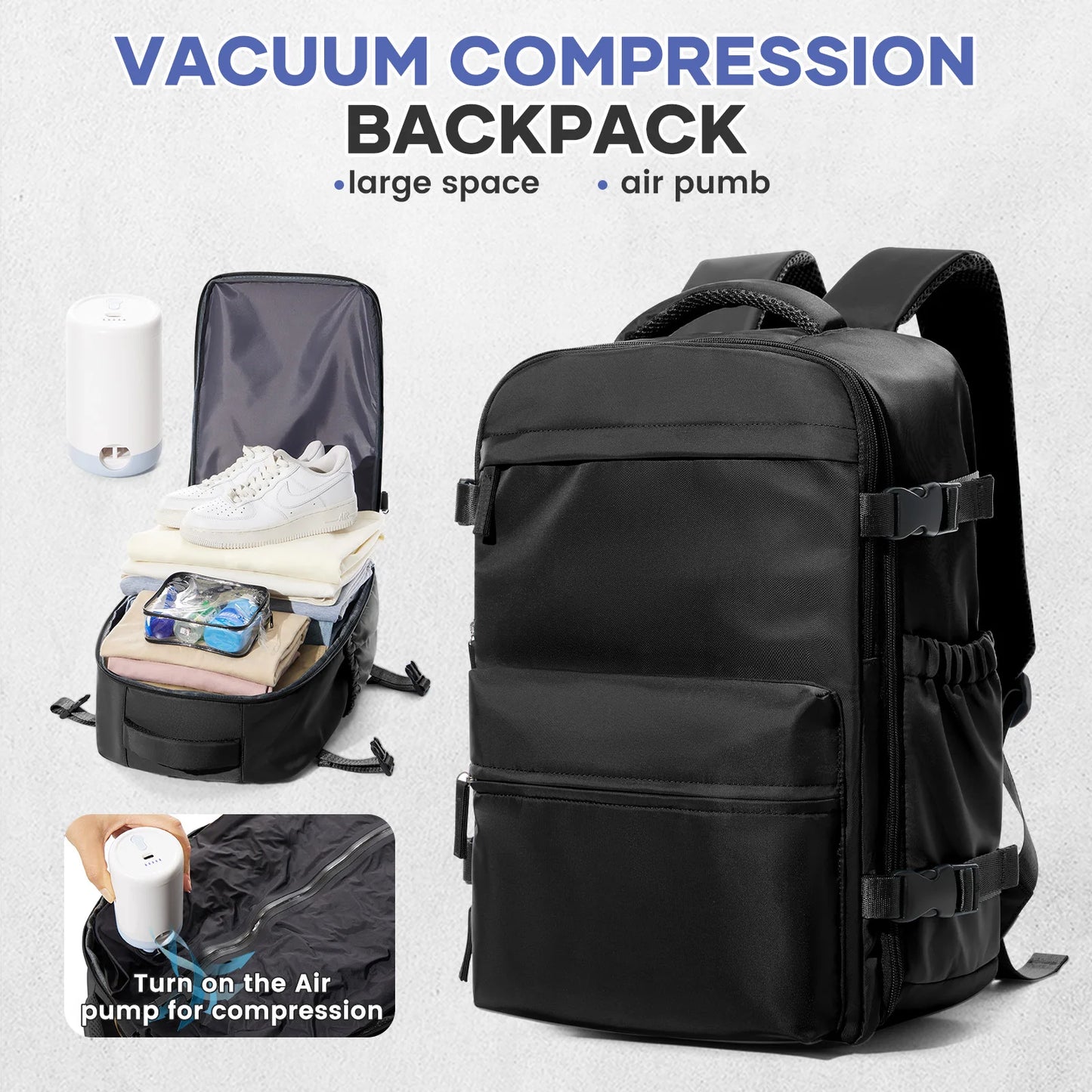 Vacuum Backpack Travel Bag